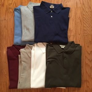 Lot of LL Bean Long Sleeve Polo Shirts